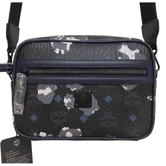 NEW MCM Small Aren Visetos Leather Crossbody Bag - Picture 4 of 12